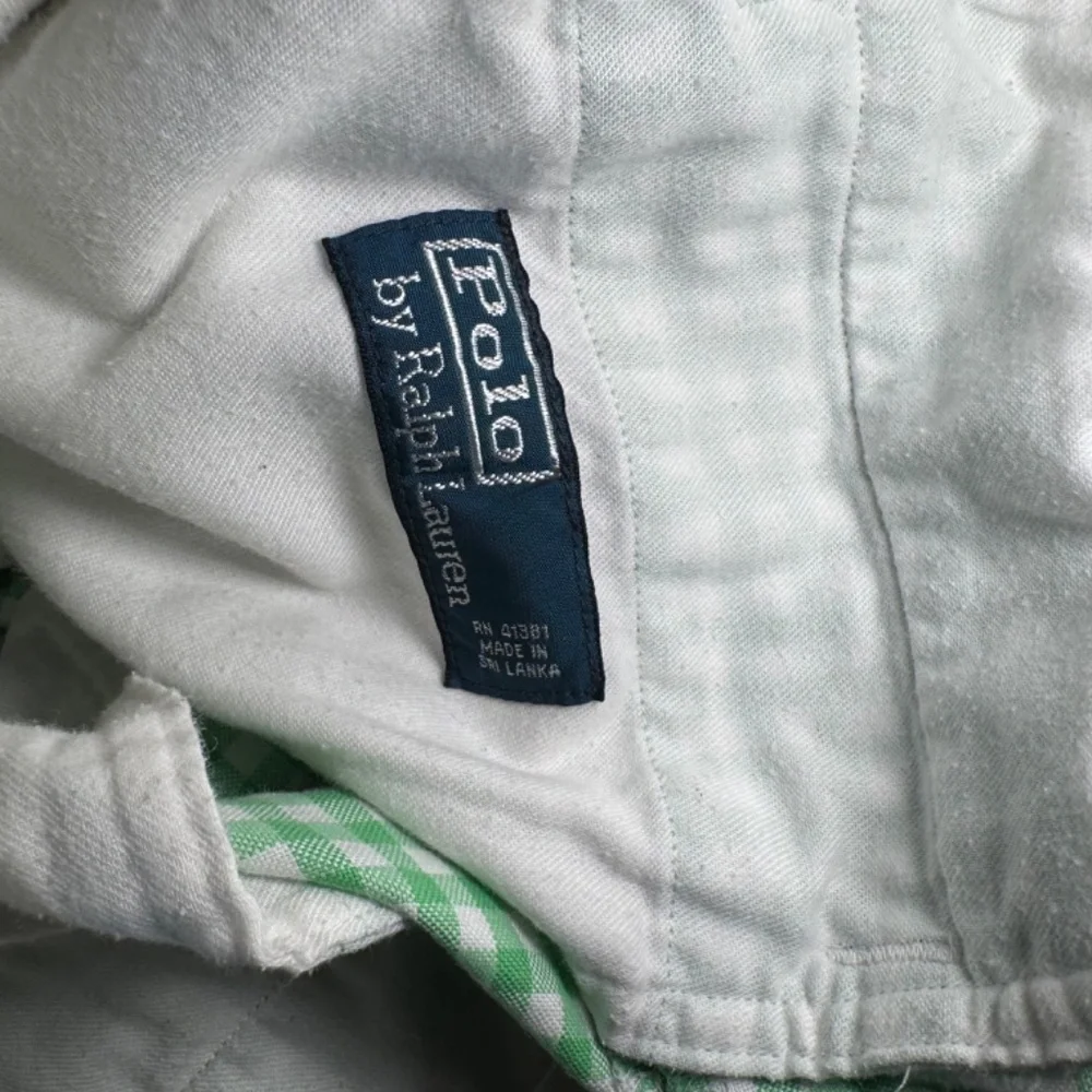 Polo Ralph Lauren Shorts Men's Size 34 Green Checkered Plaid Vintage Preppy
